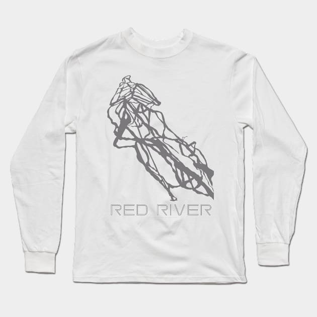 Red River Resort 3D Long Sleeve T-Shirt by Mapsynergy